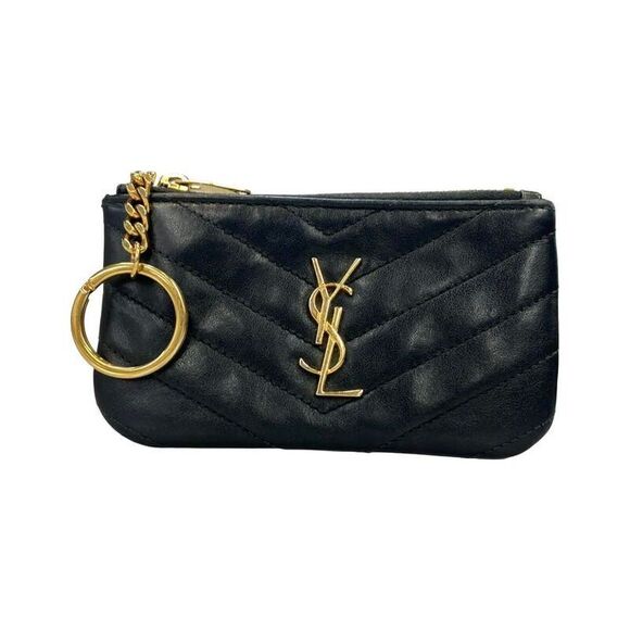 Saint Laurent Paris Coin Case With Key Ring Men´s...